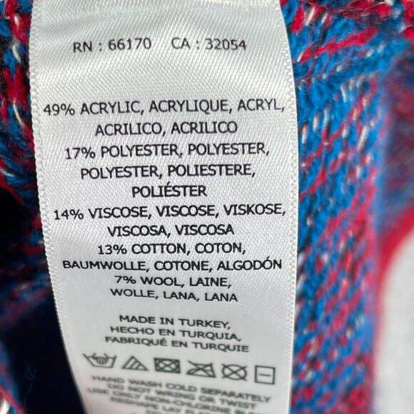 Maeve By Anthropologie Abito Barrie Sweater Dress Womens XS Petite Red Knit Wool - Picture 4 of 11